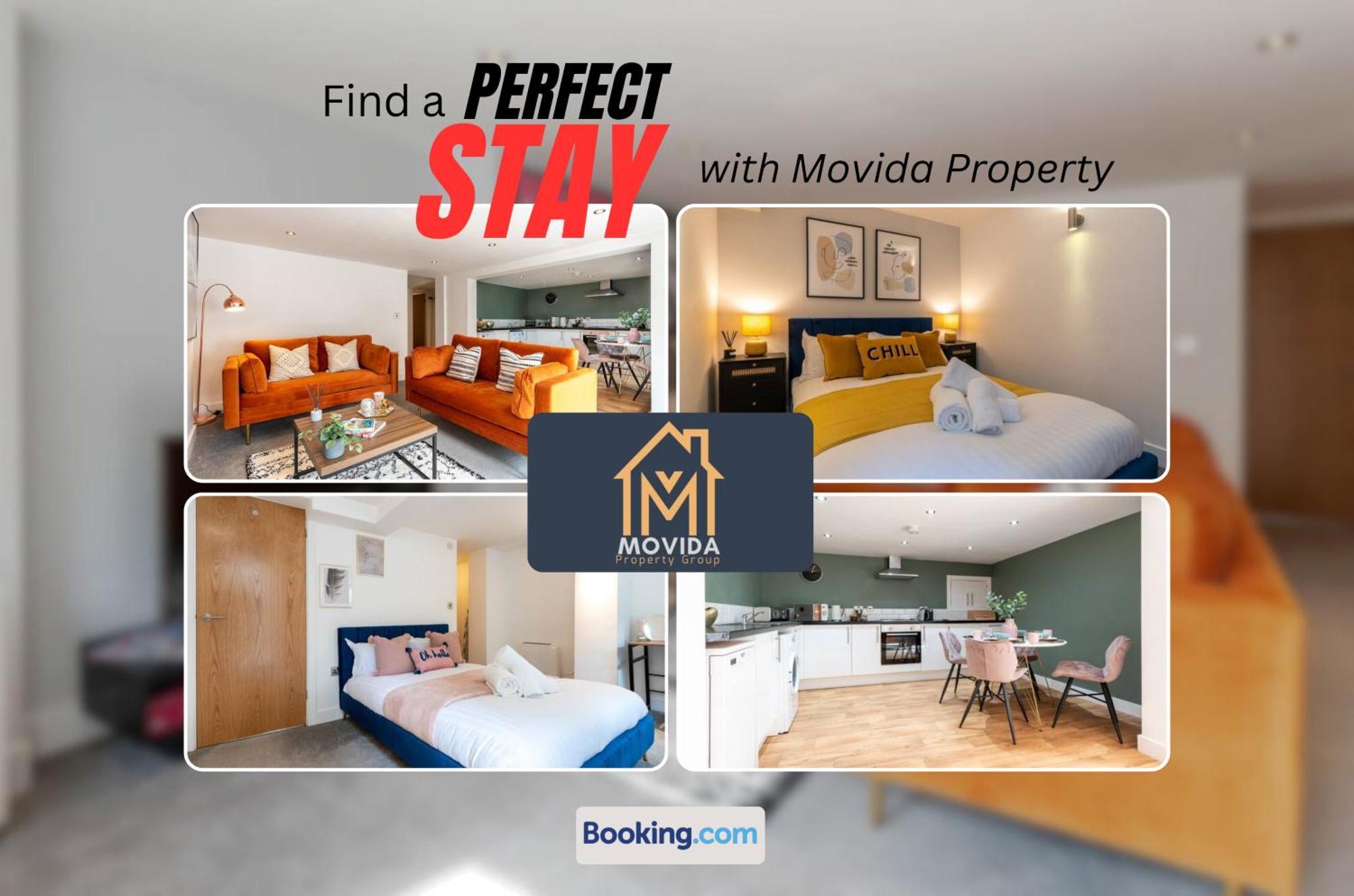 Stylish Two Bed Town Centre Apartment By Movida Property Group Short Lets & Serviced Accommodation With Parking Harrogate Luaran gambar