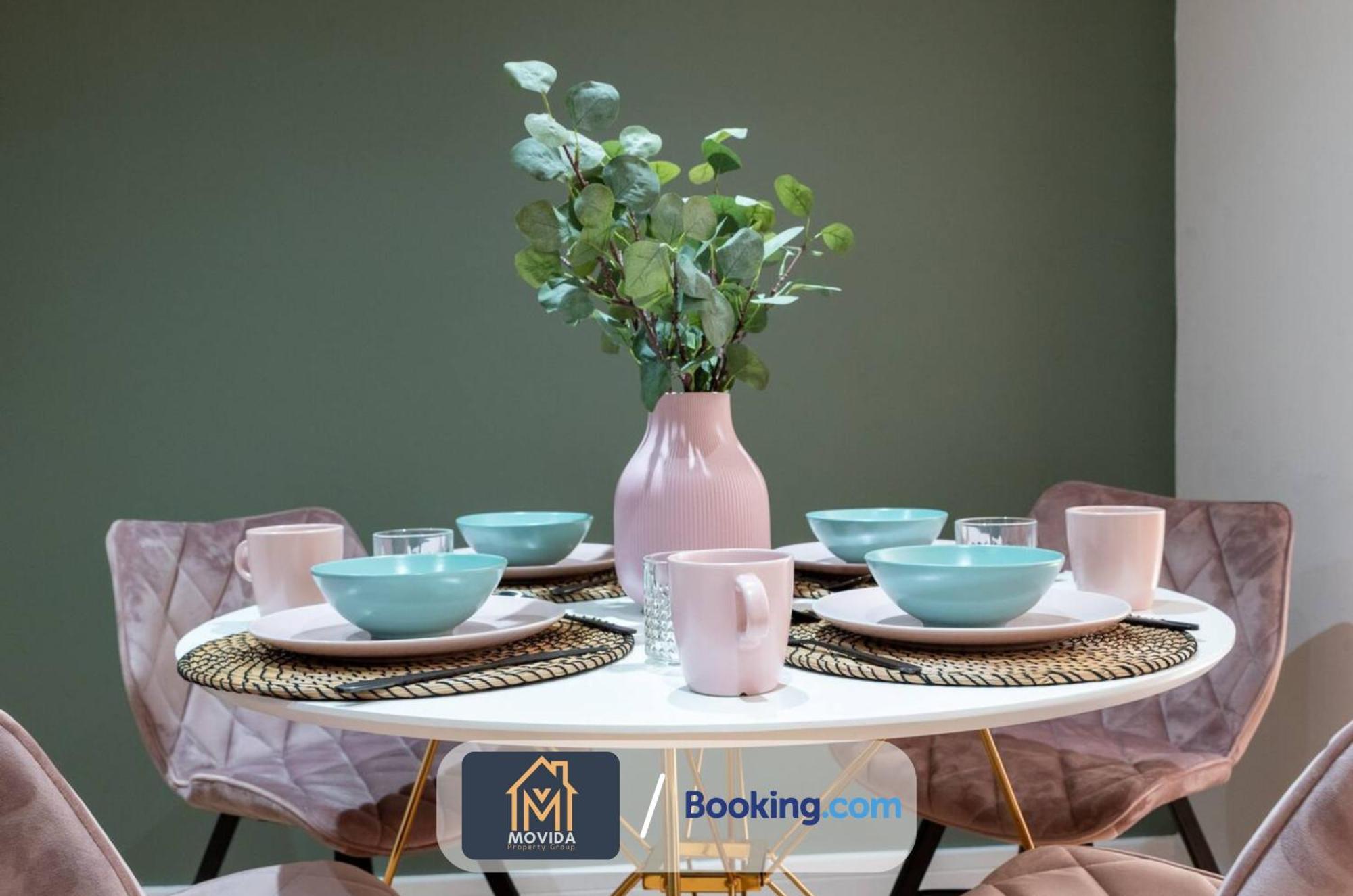 Stylish Two Bed Town Centre Apartment By Movida Property Group Short Lets & Serviced Accommodation With Parking Harrogate Luaran gambar
