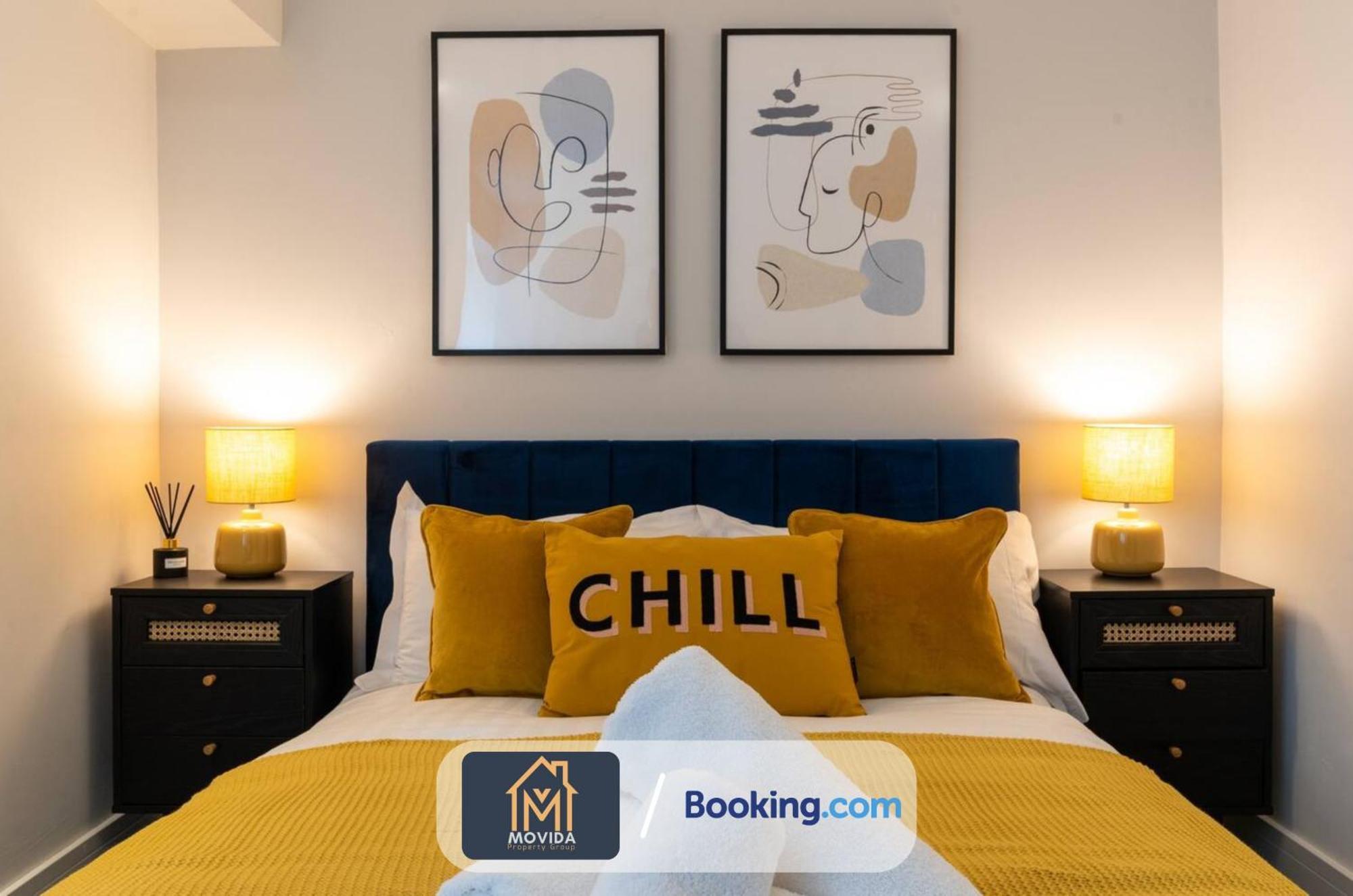 Stylish Two Bed Town Centre Apartment By Movida Property Group Short Lets & Serviced Accommodation With Parking Harrogate Luaran gambar