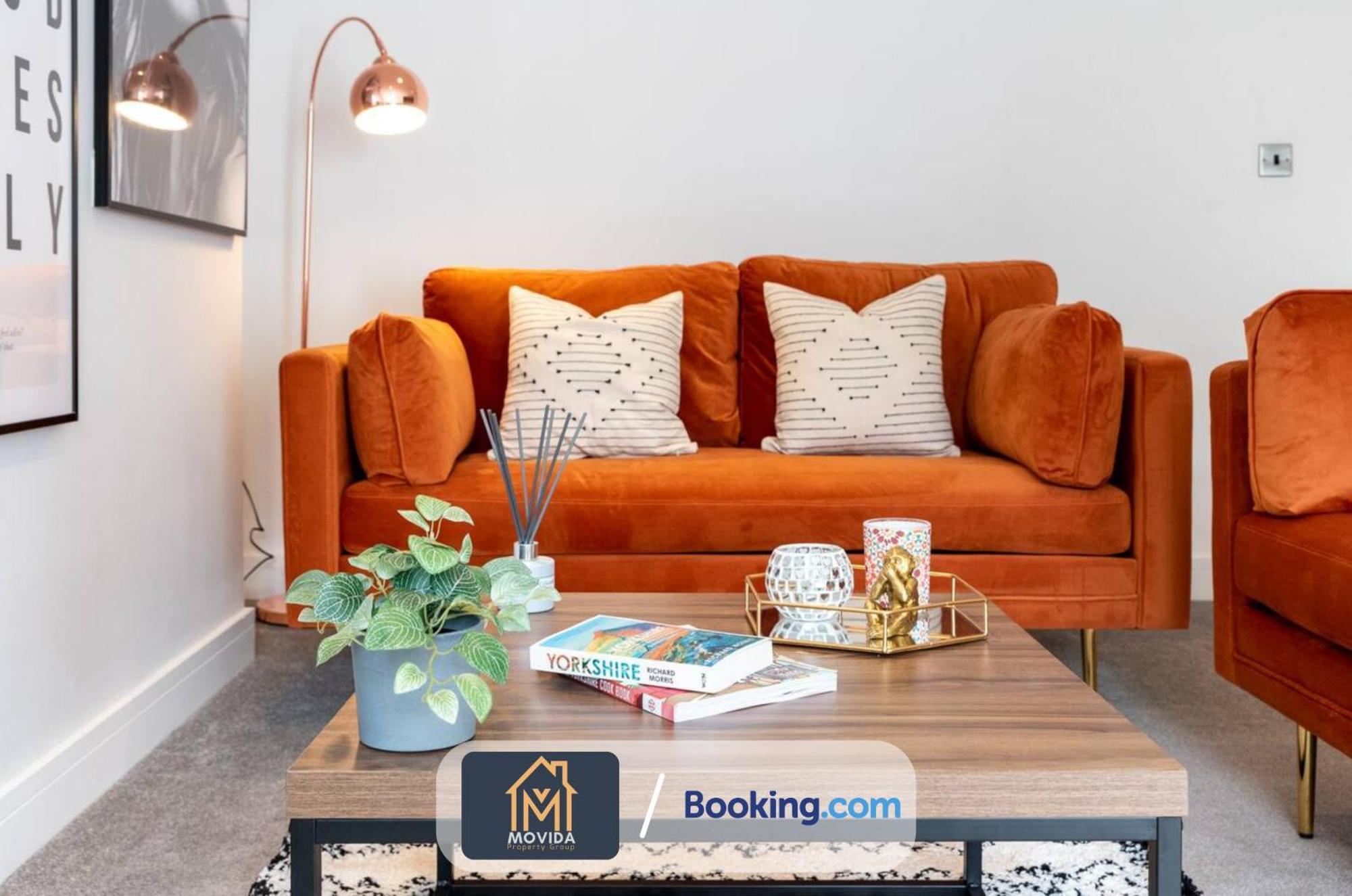 Stylish Two Bed Town Centre Apartment By Movida Property Group Short Lets & Serviced Accommodation With Parking Harrogate Luaran gambar