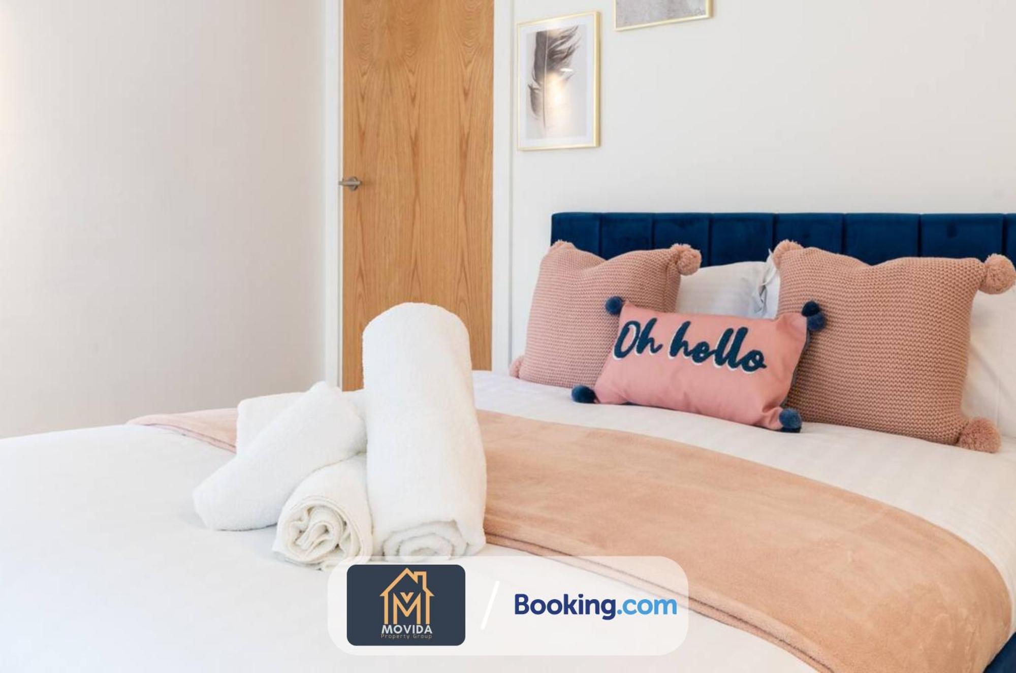 Stylish Two Bed Town Centre Apartment By Movida Property Group Short Lets & Serviced Accommodation With Parking Harrogate Luaran gambar
