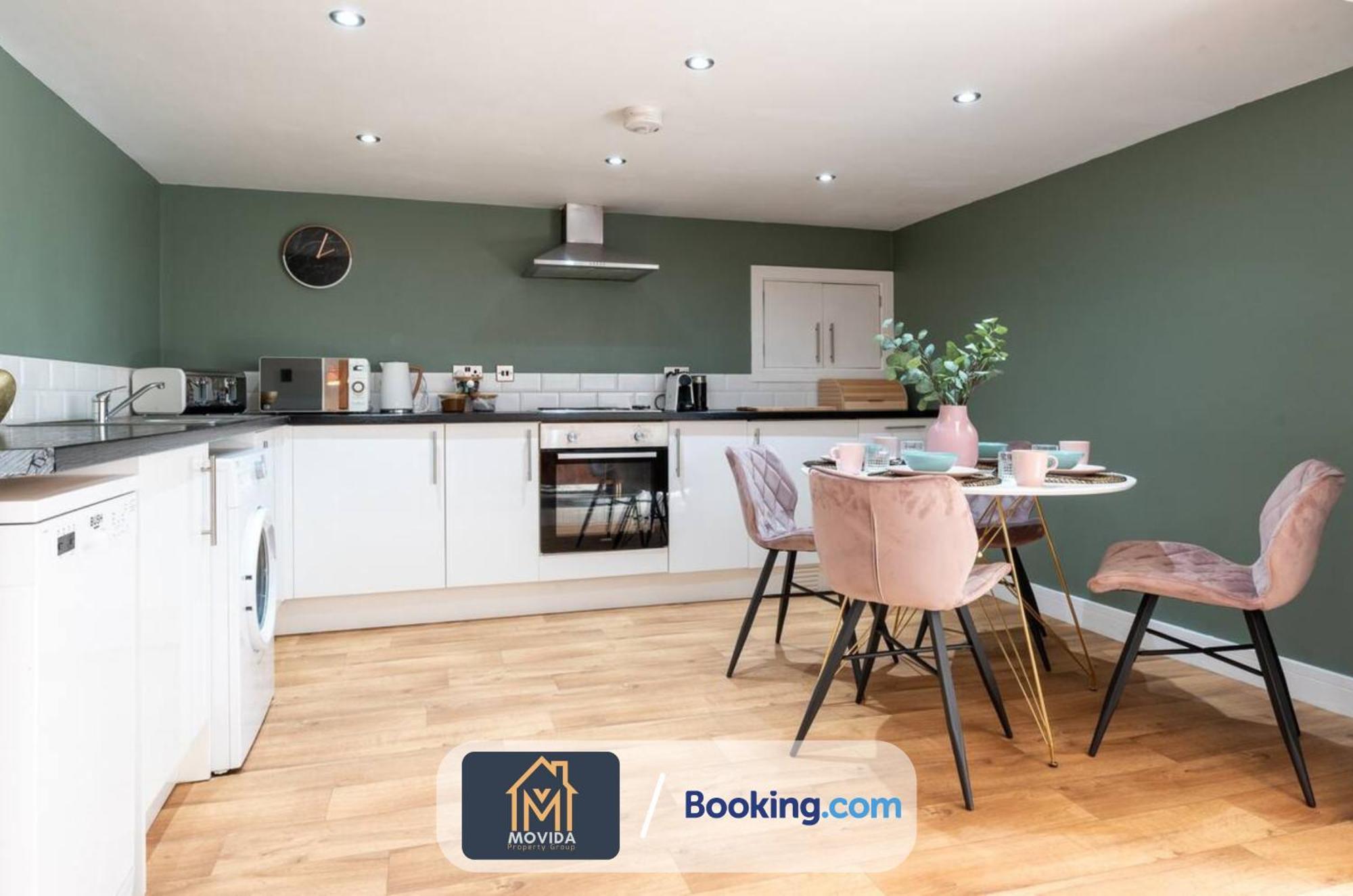 Stylish Two Bed Town Centre Apartment By Movida Property Group Short Lets & Serviced Accommodation With Parking Harrogate Luaran gambar