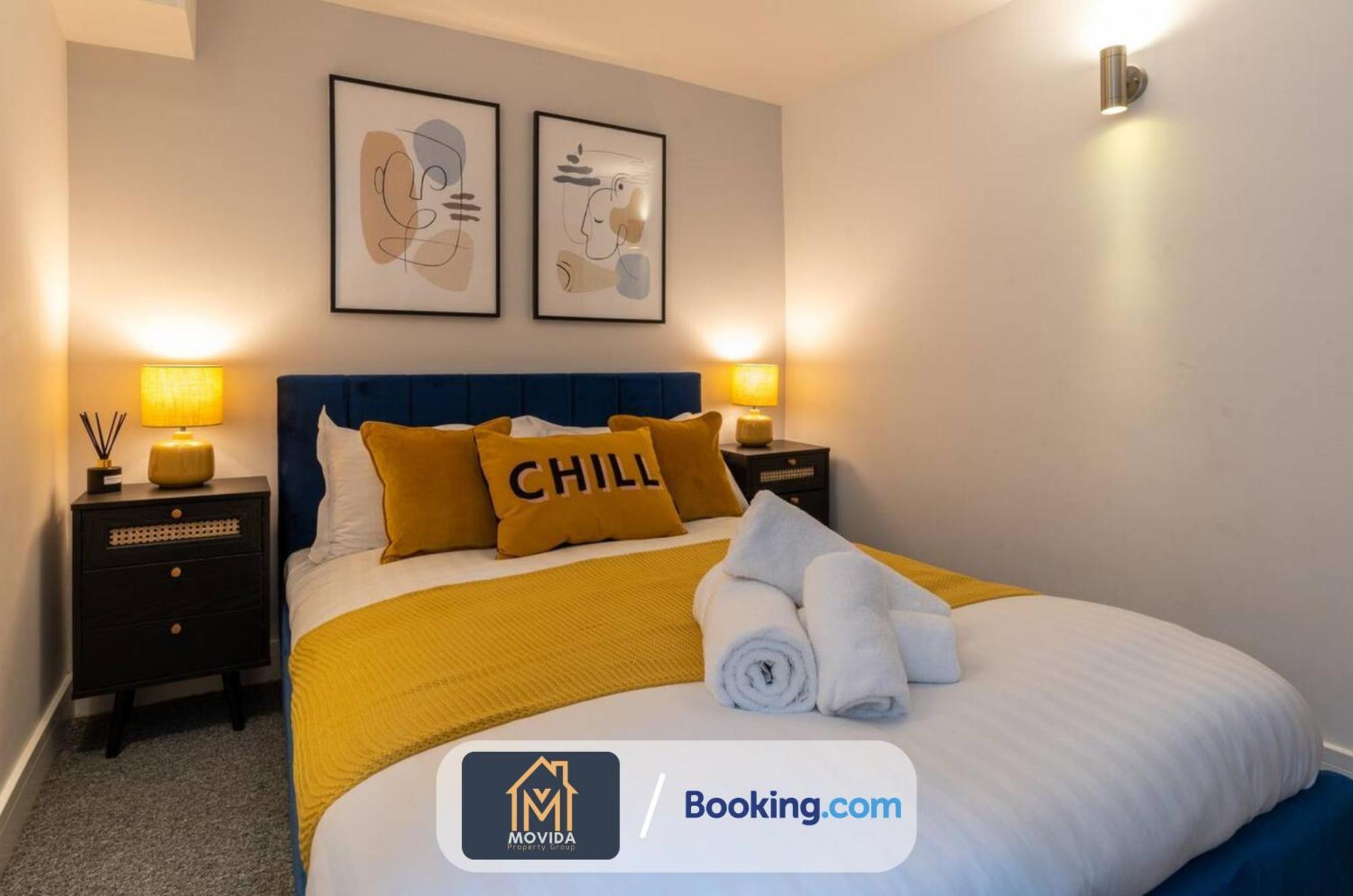 Stylish Two Bed Town Centre Apartment By Movida Property Group Short Lets & Serviced Accommodation With Parking Harrogate Luaran gambar