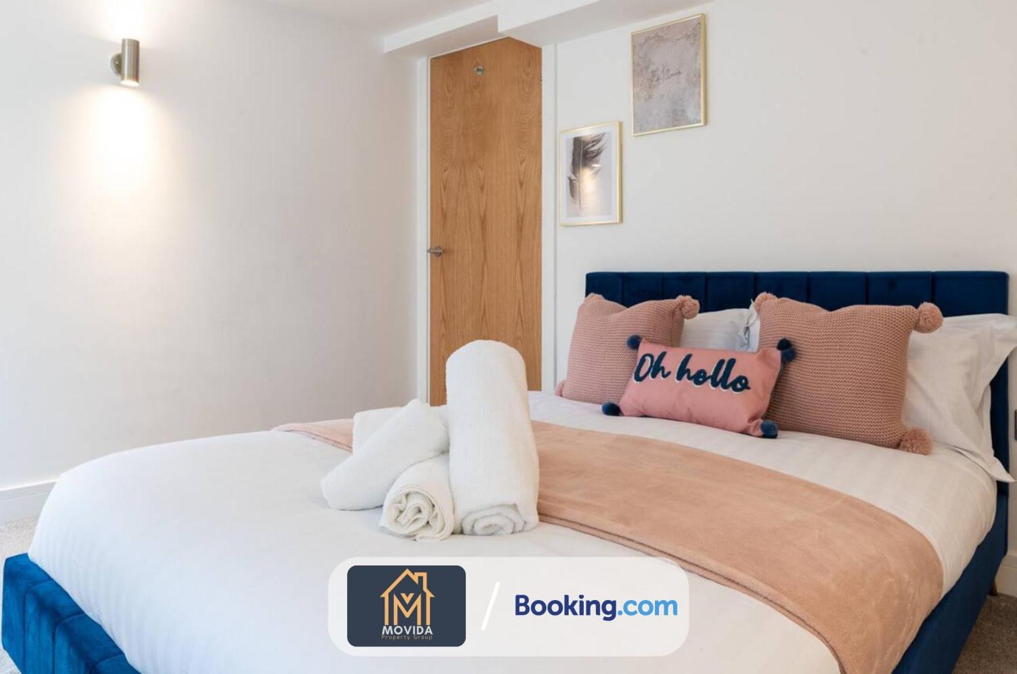 Stylish Two Bed Town Centre Apartment By Movida Property Group Short Lets & Serviced Accommodation With Parking Harrogate Luaran gambar